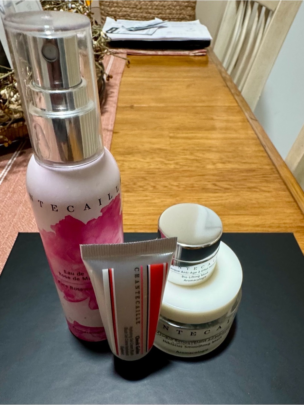 Chantecaille Hydrating Mist & Skincare Trio — Pink, White, Silver